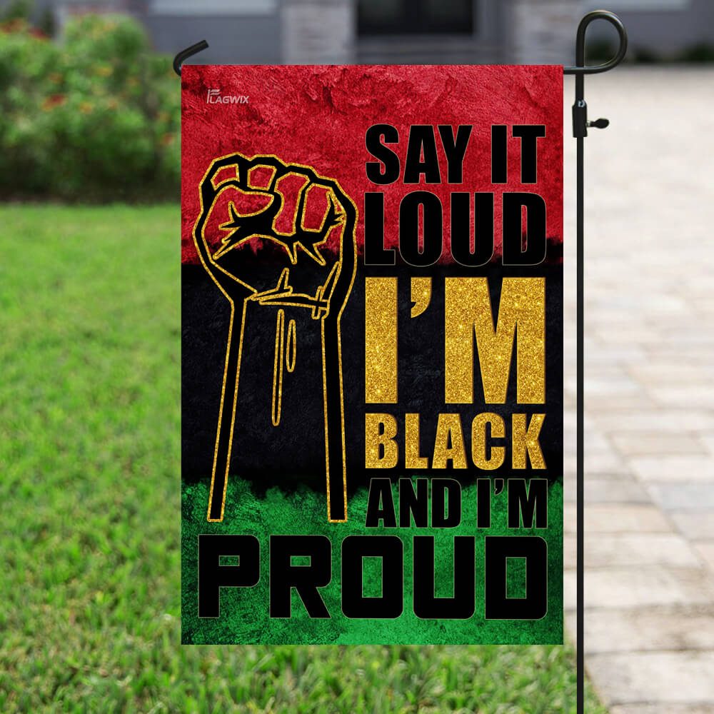 Juneteenth Flag: Say It Loud, I'm Black & Proud (THB2156F) - Image 6