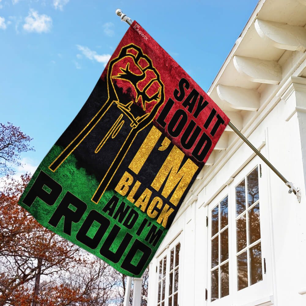 Juneteenth Flag: Say It Loud, I'm Black & Proud (THB2156F) - Image 2