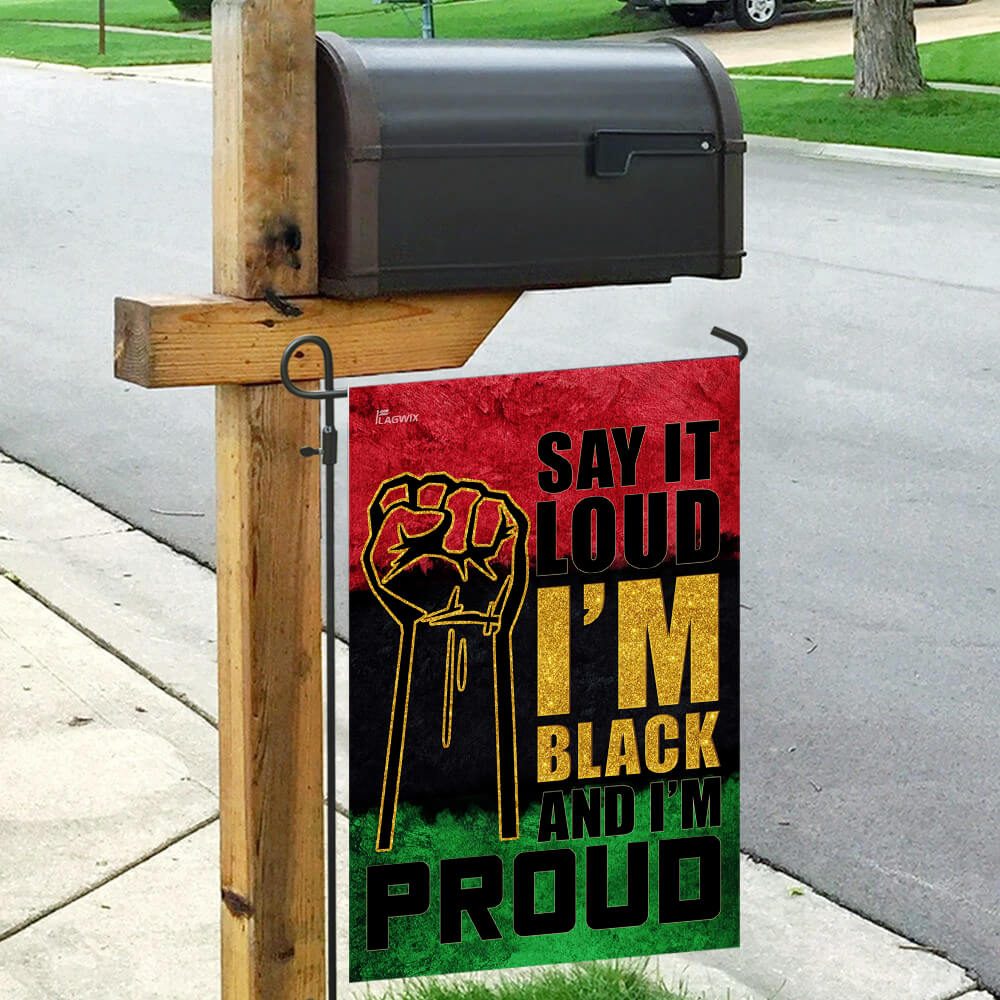 Juneteenth Flag: Say It Loud, I'm Black & Proud (THB2156F) - Image 9
