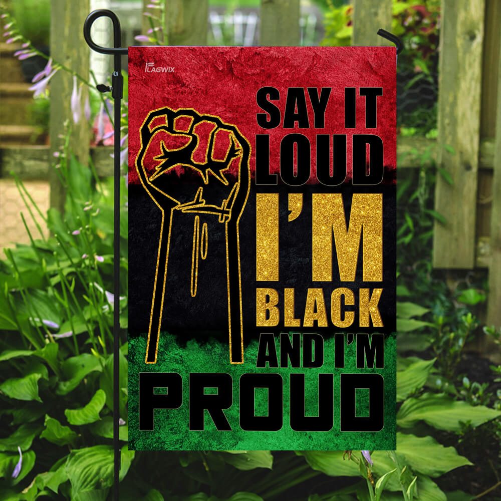 Juneteenth Flag: Say It Loud, I'm Black & Proud (THB2156F) - Image 7
