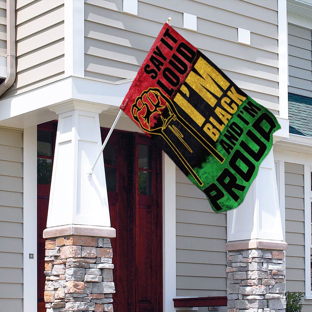 Juneteenth Flag: Say It Loud, I'm Black & Proud (THB2156F) - Image 4