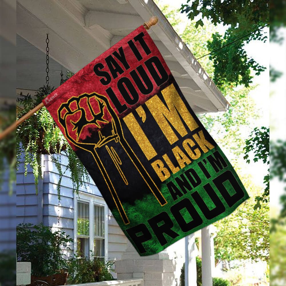 Juneteenth Flag: Say It Loud, I'm Black & Proud (THB2156F) - Image 3