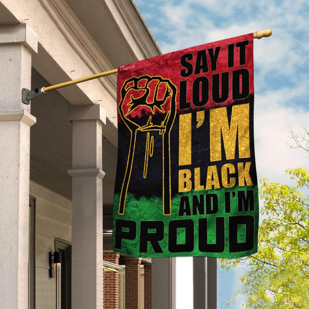 Juneteenth Flag: Say It Loud, I'm Black & Proud (THB2156F)