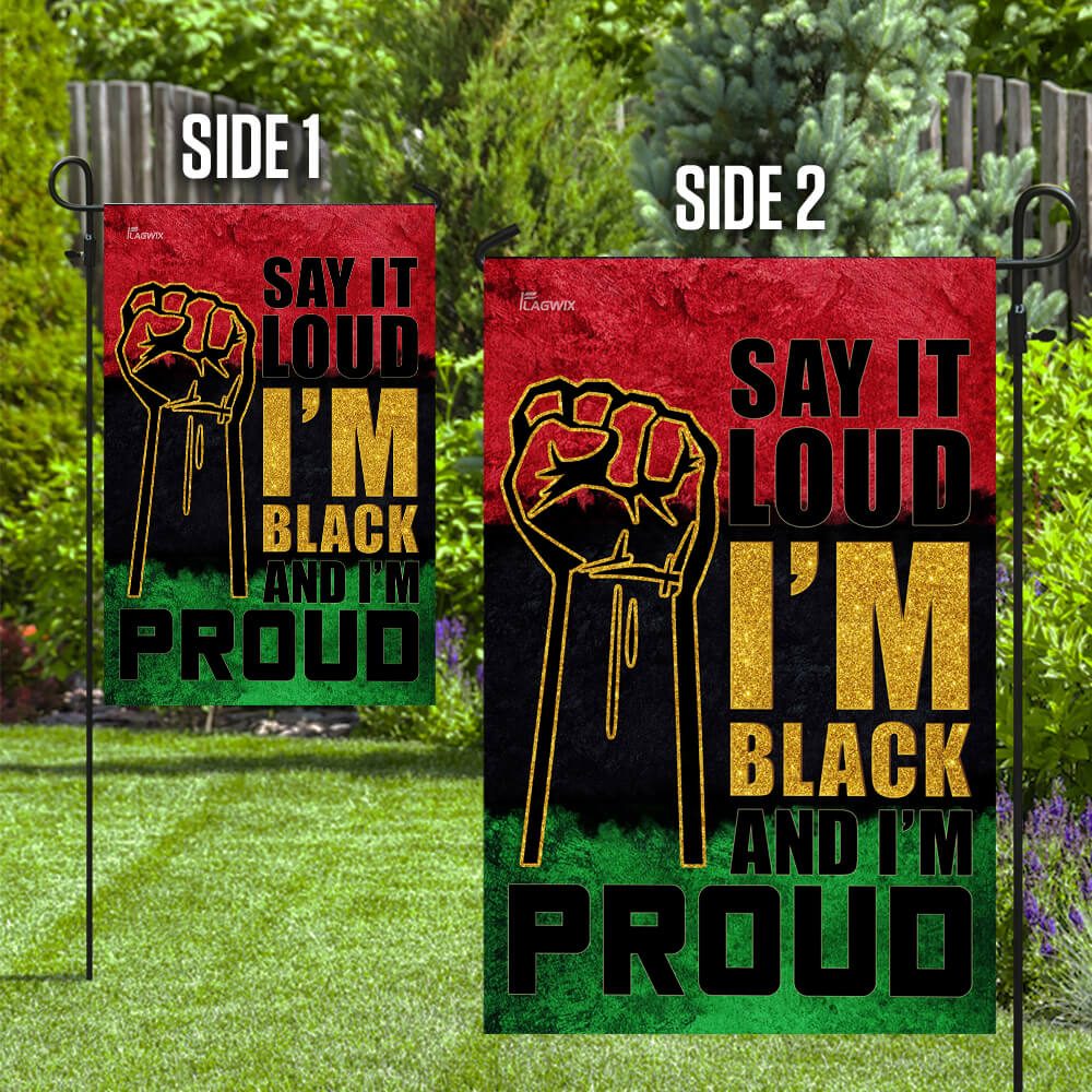 Juneteenth Flag: Say It Loud, I'm Black & Proud (THB2156F) - Image 10