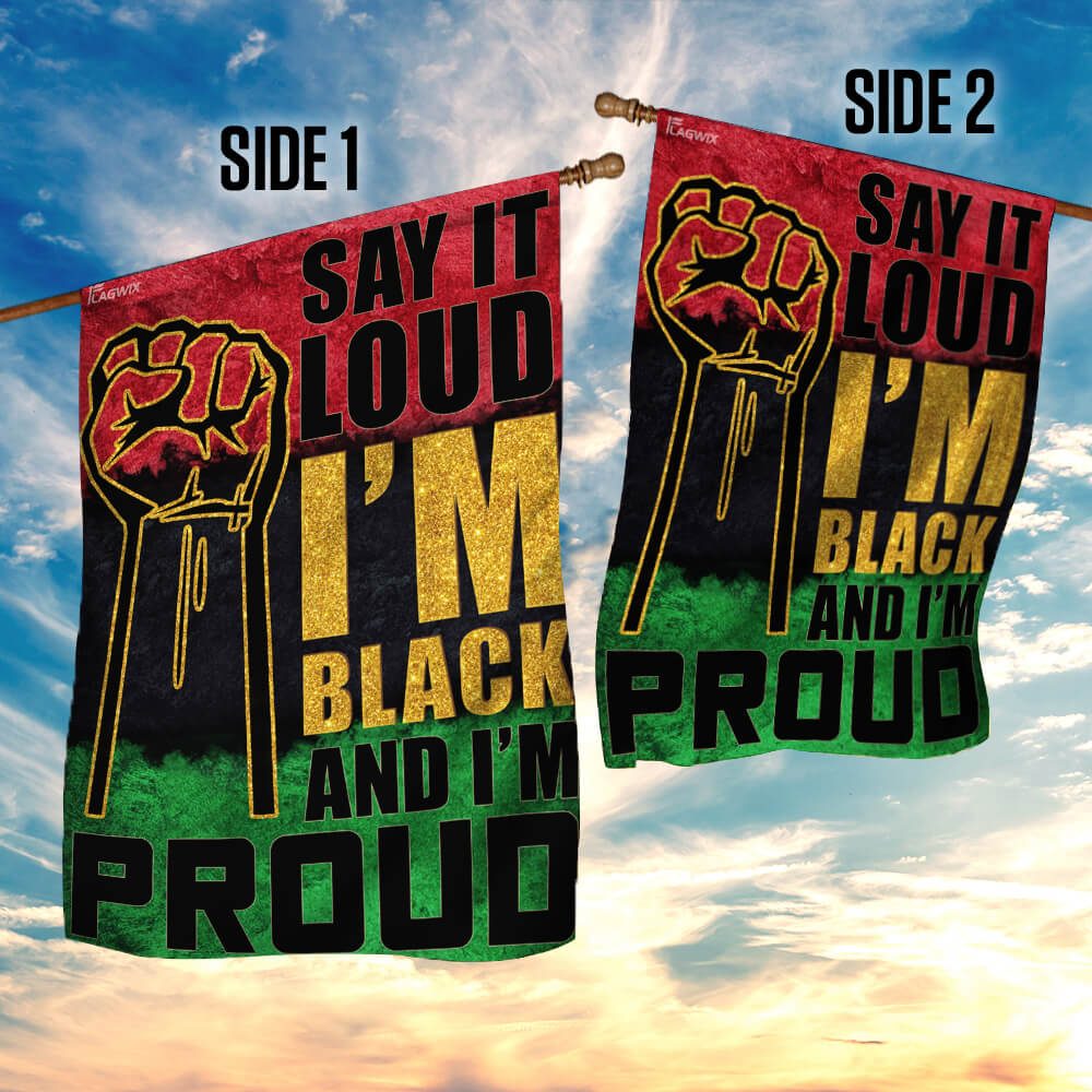 Juneteenth Flag: Say It Loud, I'm Black & Proud (THB2156F) - Image 5