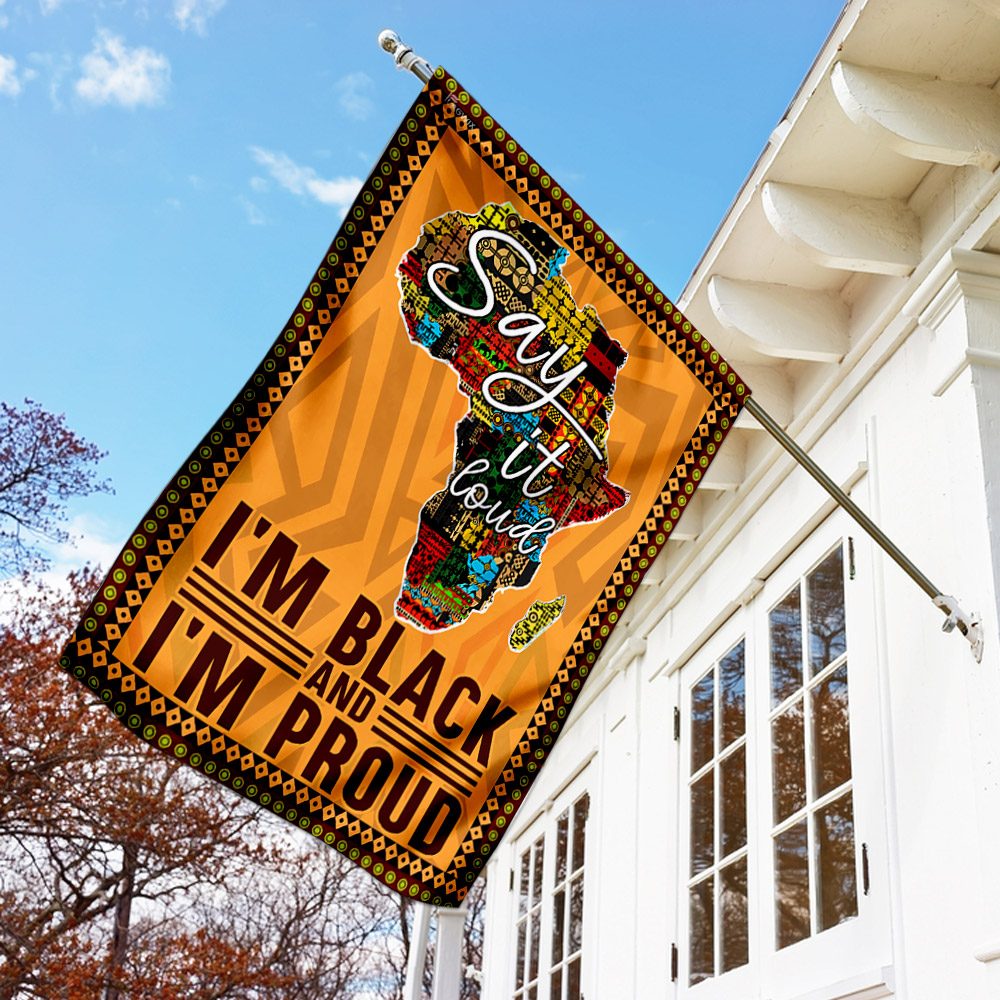 Juneteenth Flag: Say It Loud, I'm Black & Proud (THN2159F) - Image 2