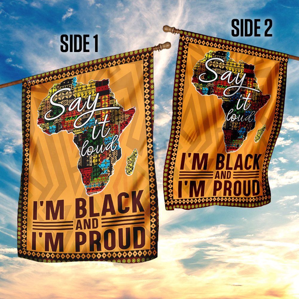 Juneteenth Flag: Say It Loud, I'm Black & Proud (THN2159F) - Image 5