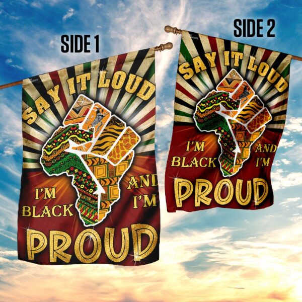 Juneteenth Flag: Say It Loud, I'm Black & Proud (THN2164F) - Image 5