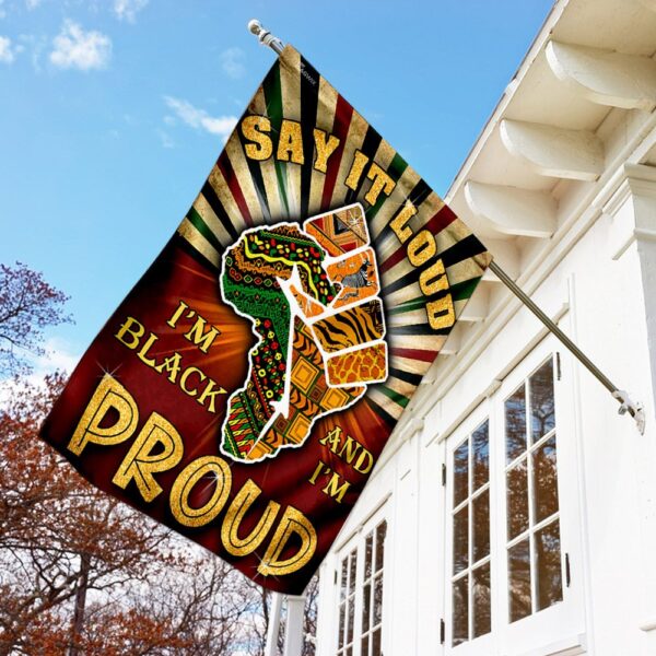 Juneteenth Flag: Say It Loud, I'm Black & Proud (THN2164F) - Image 2