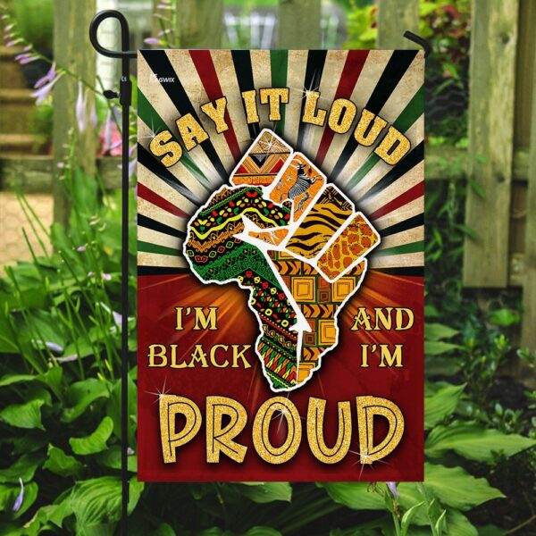 Juneteenth Flag: Say It Loud, I'm Black & Proud (THN2164F) - Image 7