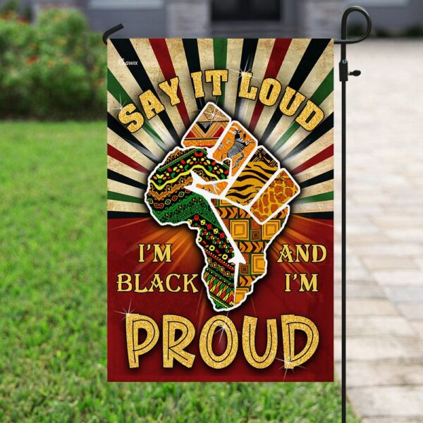 Juneteenth Flag: Say It Loud, I'm Black & Proud (THN2164F) - Image 6