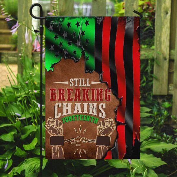 Juneteenth Flag: Still Breaking Chains - THB2125F - Image 7