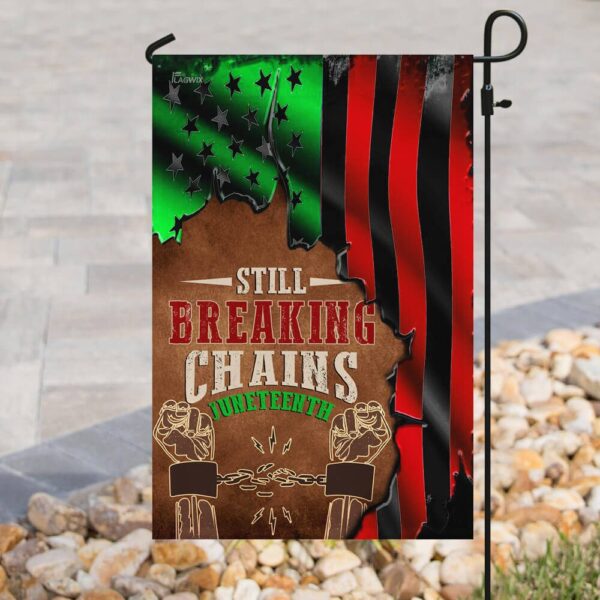 Juneteenth Flag: Still Breaking Chains - THB2125F - Image 8