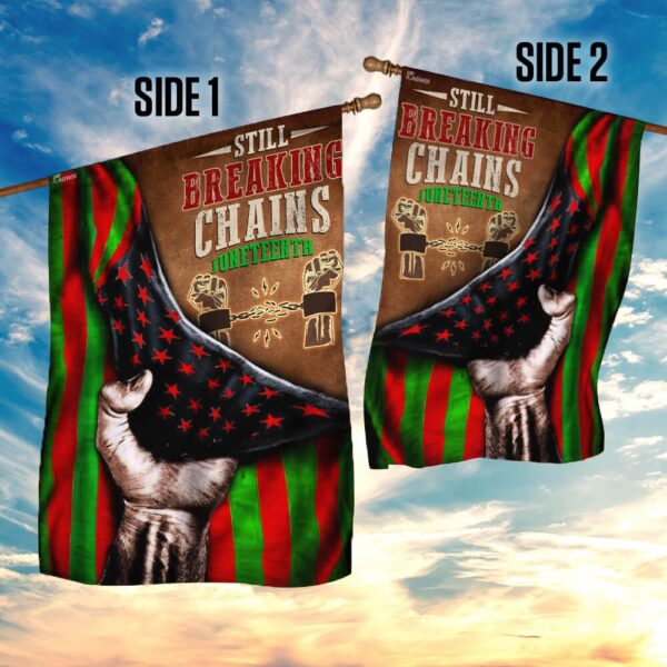 Juneteenth Flag: Still Breaking Chains - THB2130F - Image 5