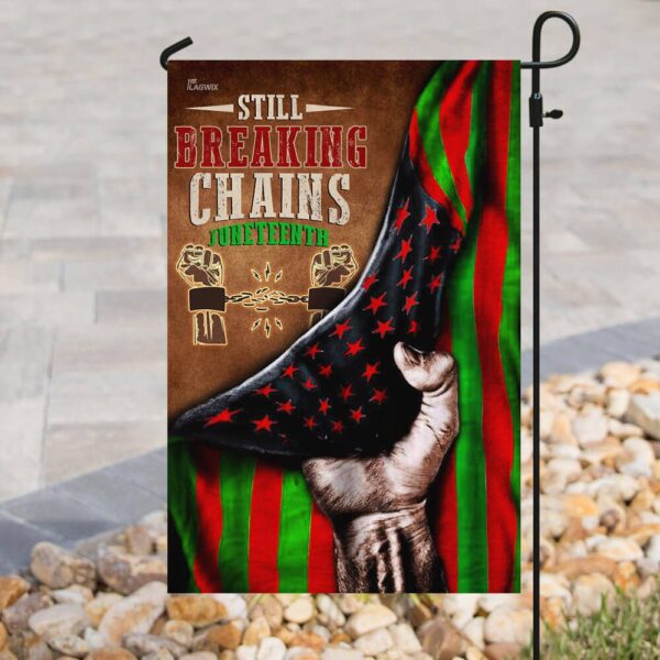 Juneteenth Flag: Still Breaking Chains - THB2130F - Image 8
