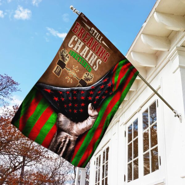 Juneteenth Flag: Still Breaking Chains - THB2130F - Image 2