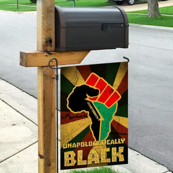 Juneteenth Unapologetically Black Flag PSL35F - Image 4