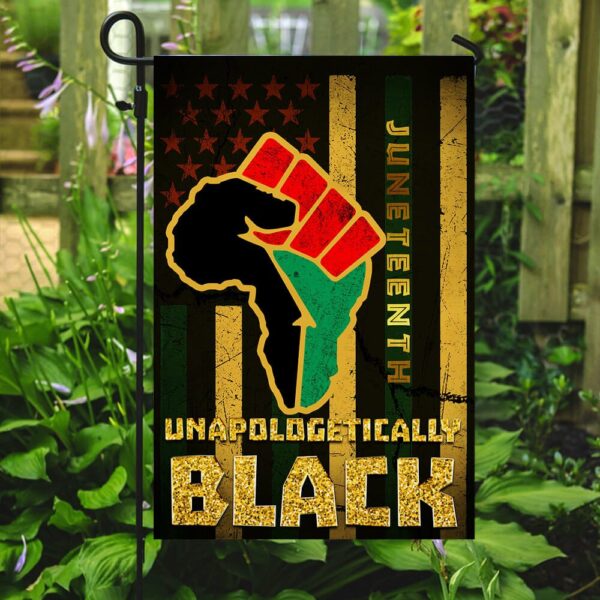 Juneteenth Unapologetically Black Flag PSL35Fv1 - Image 2