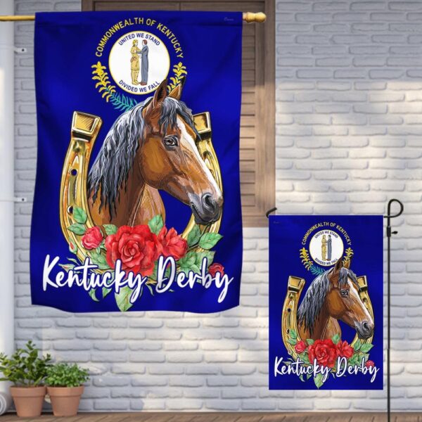 Kentucky Derby Horse Racing Flag | TQN1173F - Image 5