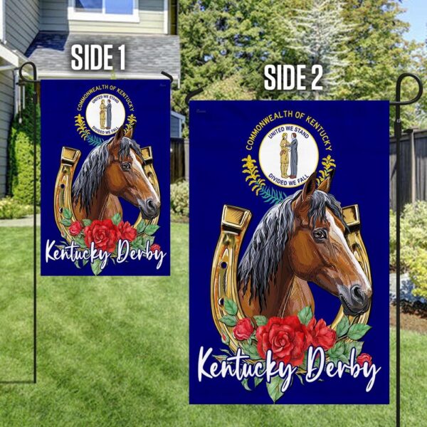 Kentucky Derby Horse Racing Flag | TQN1173F - Image 4