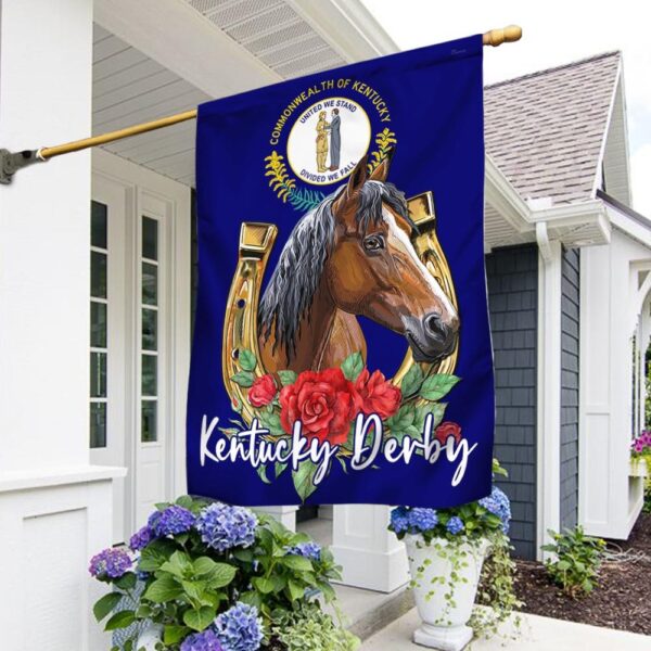 Kentucky Derby Horse Racing Flag | TQN1173F