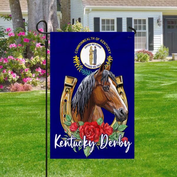 Kentucky Derby Horse Racing Flag | TQN1173F - Image 3