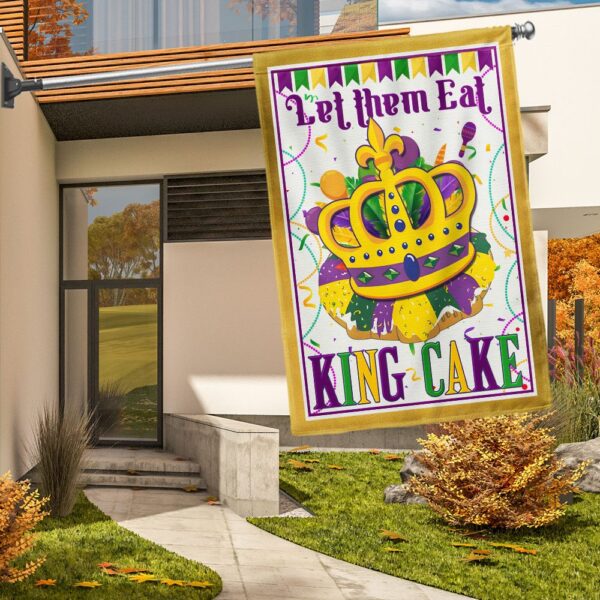 King Cake Mardi Gras Flag: Let Them Eat Cake! (TQN774F)