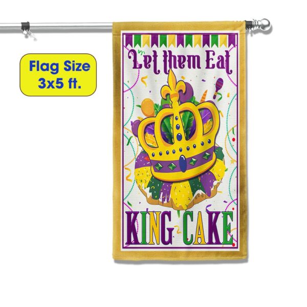 King Cake Mardi Gras Flag: Let Them Eat Cake! (TQN774F) - Image 6