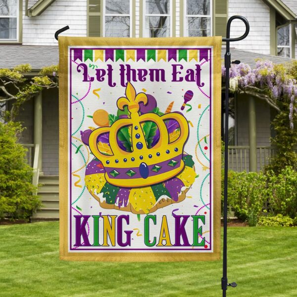 King Cake Mardi Gras Flag: Let Them Eat Cake! (TQN774F) - Image 3