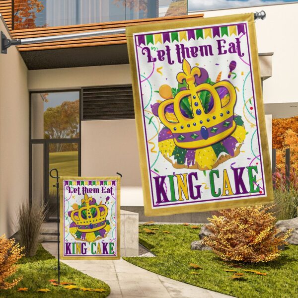 King Cake Mardi Gras Flag: Let Them Eat Cake! (TQN774F) - Image 5