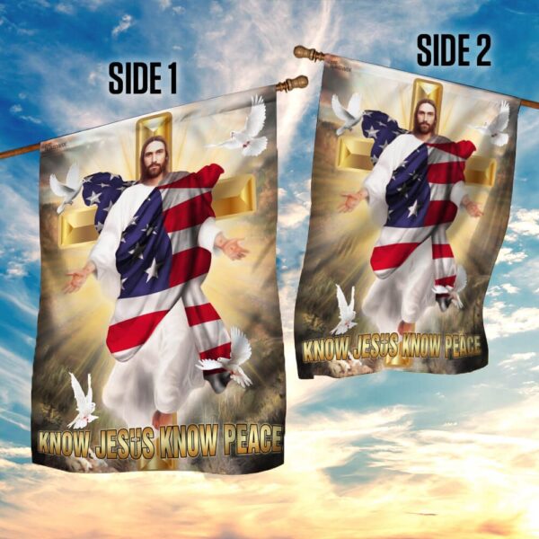 Christian Cross Flag: Find Peace with Jesus (THB2223F) - Image 5