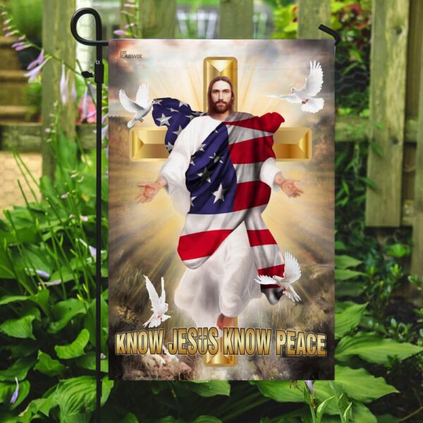 Christian Cross Flag: Find Peace with Jesus (THB2223F) - Image 7