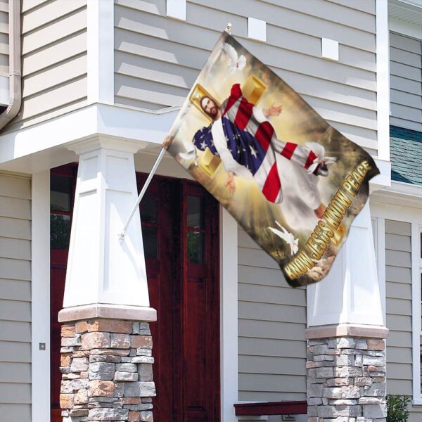 Christian Cross Flag: Find Peace with Jesus (THB2223F) - Image 4