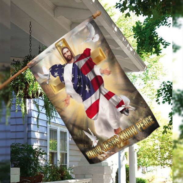 Christian Cross Flag: Find Peace with Jesus (THB2223F) - Image 3