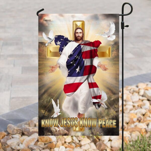 Christian Cross Flag: Find Peace with Jesus (THB2223F) - Image 8
