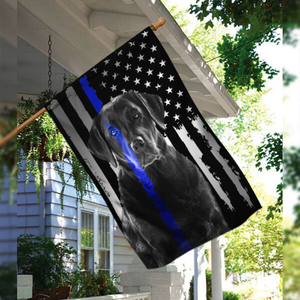 K9 Labrador Retriever Police Dog Flag | THB2142F1 - Image 3