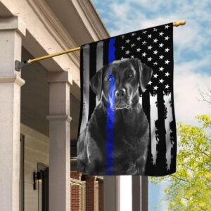 K9 Labrador Retriever Police Dog Flag | THB2142F1