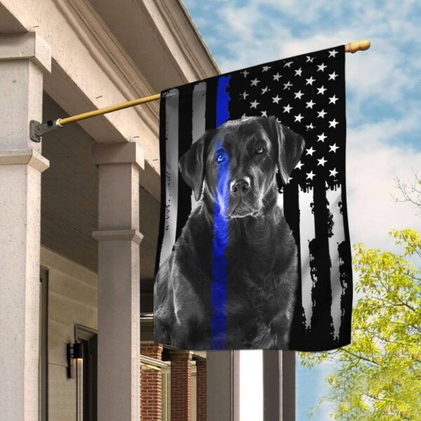 K9 Labrador Retriever Police Dog Flag | THB2142F1