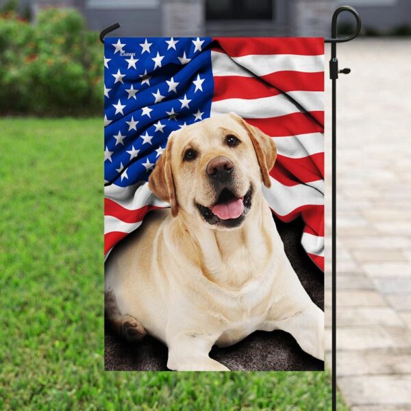 Patriotic Labrador Retriever: American Flag Design - Image 5