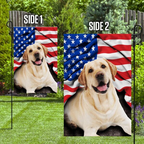 Patriotic Labrador Retriever: American Flag Design - Image 7