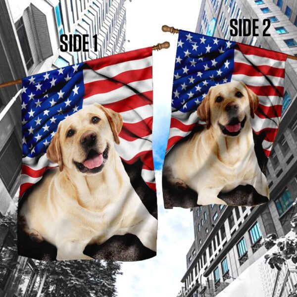 Patriotic Labrador Retriever: American Flag Design - Image 4