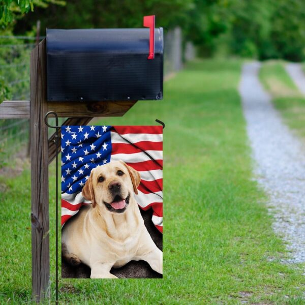 Patriotic Labrador Retriever: American Flag Design - Image 8