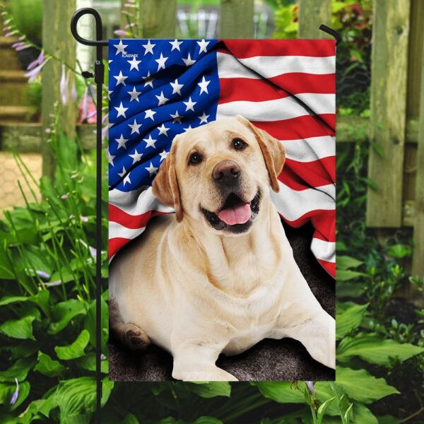 Patriotic Labrador Retriever: American Flag Design - Image 6