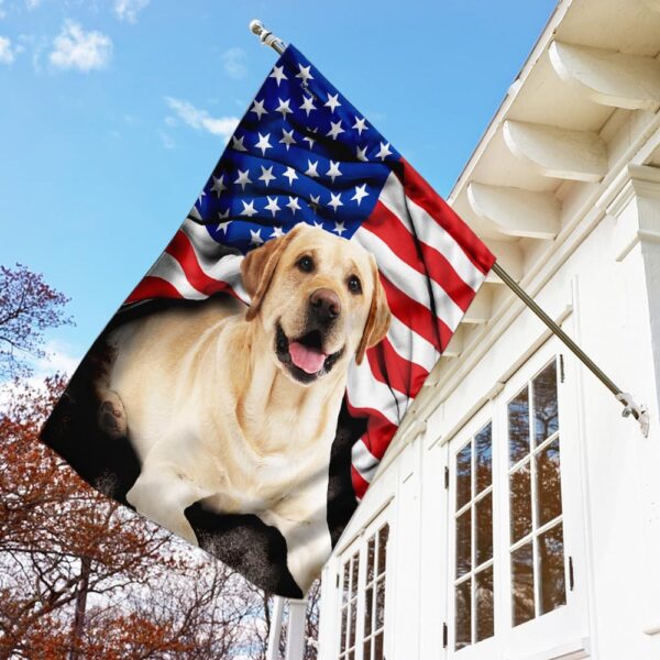 Patriotic Labrador Retriever: American Flag Design - Image 3