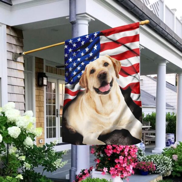 Patriotic Labrador Retriever: American Flag Design - Image 2