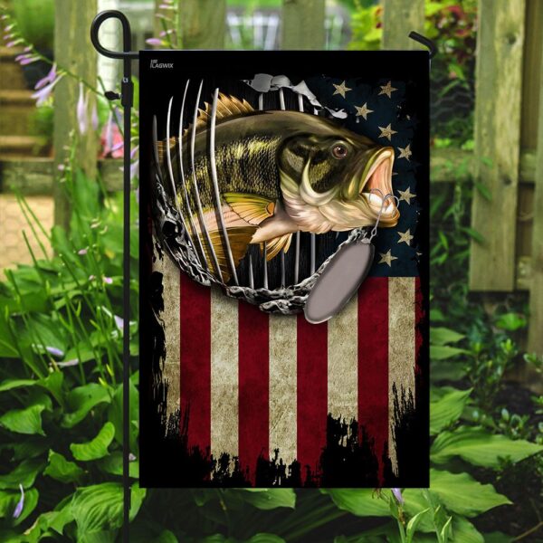 American Bass Fishing Flag: Largemouth Bass US Flag - Image 7