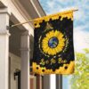 Let It Be Hippie Flag: Peace Sign Banner QLP22F