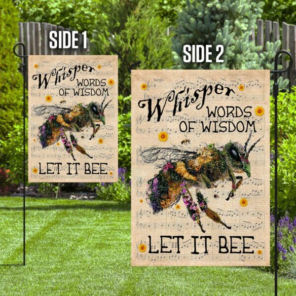 Let It Bee Flag: PN50Fv1b - Unique Bee Design Garden Flag - Image 5
