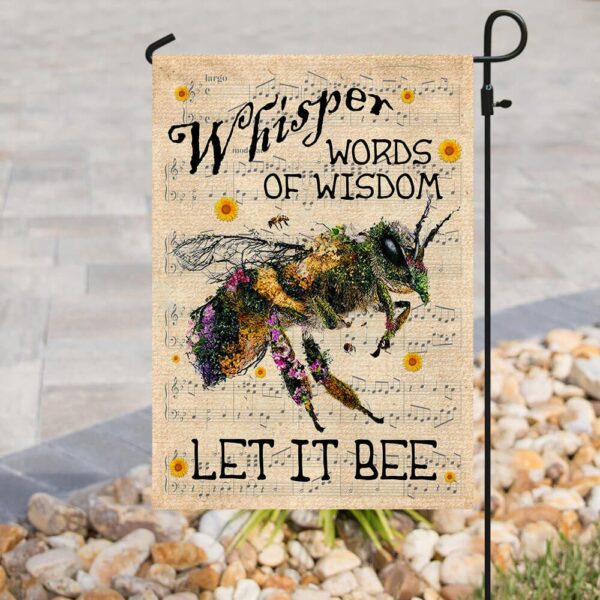 Let It Bee Flag: PN50Fv1b - Unique Bee Design Garden Flag - Image 3