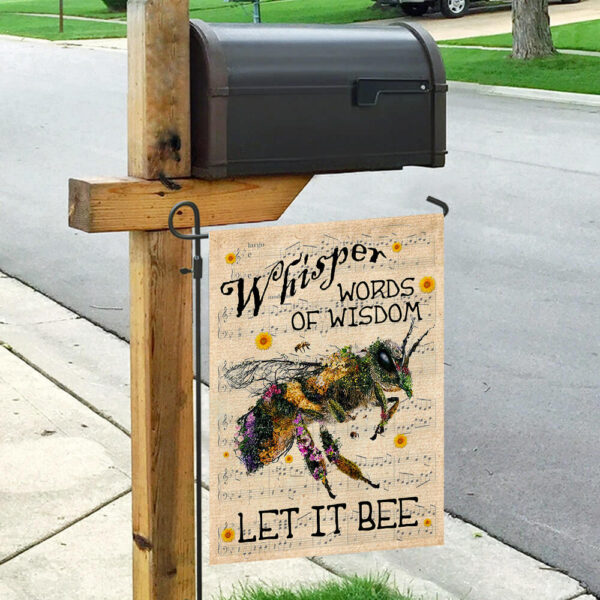 Let It Bee Flag: PN50Fv1b - Unique Bee Design Garden Flag - Image 4